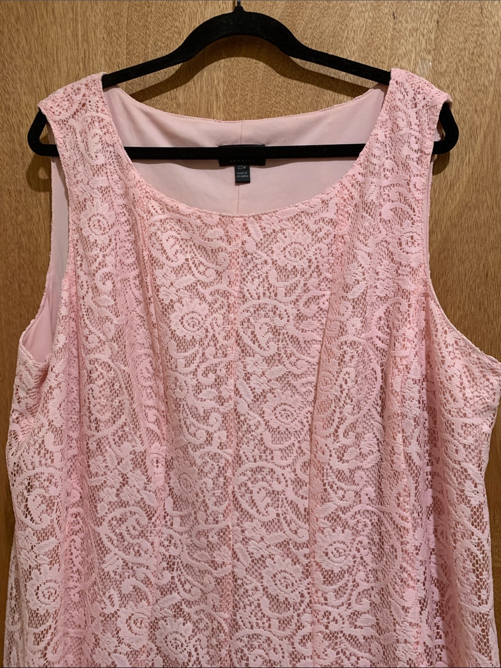 connected apparel Pink Lace Midi Dress - Picture 5 of 9